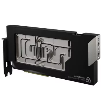 Thermal Grizzly DeltaMate 5080 Astral GPU vodeni blok, ARGB, s backplate - akril, crni