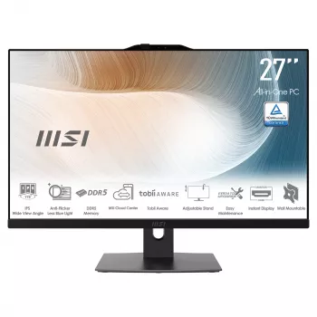 MSI Modern AM272P 1M-1425AT All-in-One računalo, 27 inch FHD IPS, Intel Core i5-14400, 16GB RAM, 512GB SSD, Windows 11 Home