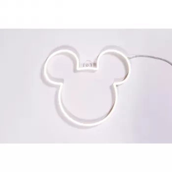 Yellowpop Neon Disney Mini Mickey Ears LED znak – toplo bijela, USB napajanje