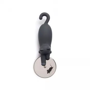 OTOTO Kitty Cut Pizza Cutter - Black & White Cat Design