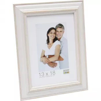Deknudt S221H1 drveni okvir za slike 13x18 cm bež bijeli
