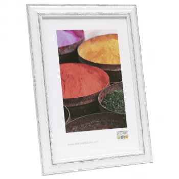 DEKNUDT S221H3 drveni okvir za slike 10x15 cm crni s bijelim paspartuom