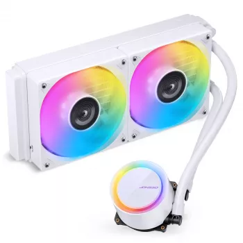 Jonsbo TG-240 AiO tekući CPU hladnjak, ARGB - 240mm, bijeli