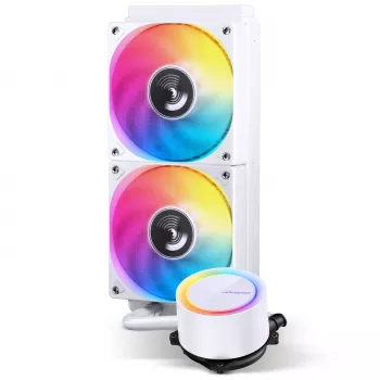 Jonsbo TG-240 AiO tekući CPU hladnjak, ARGB - 240mm, bijeli