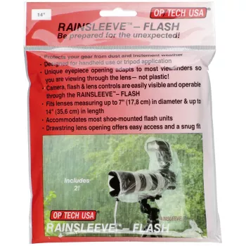 OP/TECH Rain-Sleeve Flash 2 paketa prozirna
