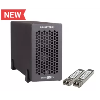 Sonnet Twin25G Thunderbolt 5 dvoportni 25Gb Ethernet adapter (uključeni SFP28)