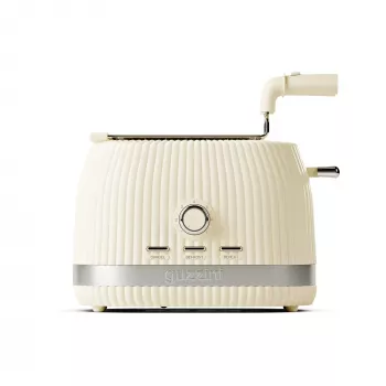 Guzzini Sous Chef toster sa sklopivim hvataljkama, krem, 800 W, 2 kriške, bio-bazirani materijal