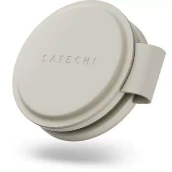 Satechi OntheGo 2-u-1 bežični punjač s Qi2, 15W, pješčana