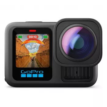 GoPro HERO13 Black Ultra Wide Edition akcijska kamera 4K, 5.3K, 2.7K, zaslon osjetljiv na dodir, Ultra HD, vodootporna, GPS, otporna na prašinu, Bluetooth, Wi-Fi, usporena snimka, Full HD (CHDRB-133-RW)