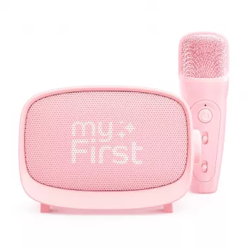 myFirst Voice 2 bežični karaoke set - mikrofon i zvučnik s efektima promjene glasa, ružičast