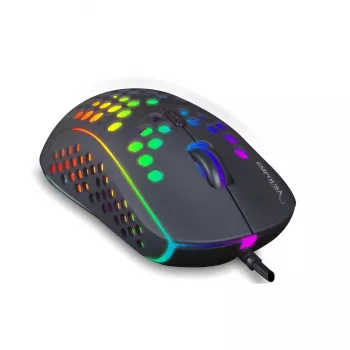 INCA IMG-346 dvostruki optički žični gaming miš 6400 DPI RGB 7 tipki crni