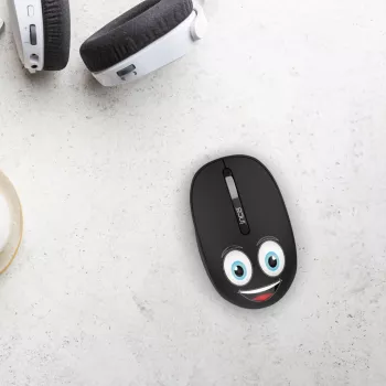 INCA bežični miš 1200 DPI / 3 tipke / 2,4 GHz USB-A WEENY Emoji crni (IWM-245RS)