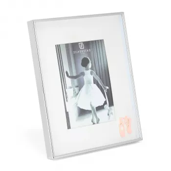 Zilverstad Ballerina 10x15 metalni okvir za portret fotografije s paspartuom, srebrni