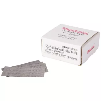 Makita F-32168 čavli od nehrđajućeg čelika 0,6 x 30 mm 10000 komada 23 Gauge bez glave