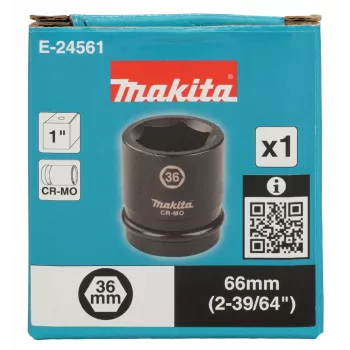 Makita E-24561 udarni okasti ključ 1 col, 36 mm, 66 mm duljina