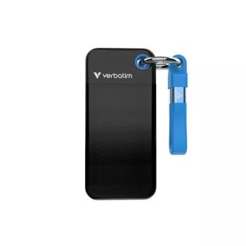 Verbatim Pocket SSD 128GB USB 3.2 Gen 2 - do 1000 MB/s, privjesak za ključeve, crno-plavi (32433)
