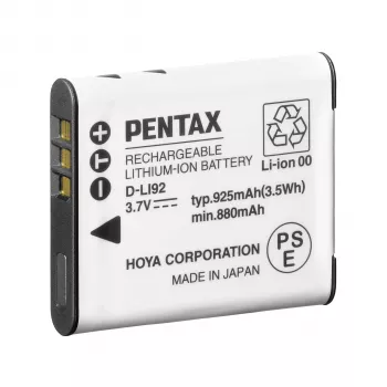 Pentax D-LI92 (B) litij-ionska baterija 925 mAh 3,7 V crna
