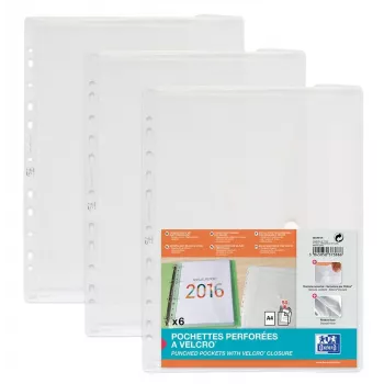 Oxford 6 folija za dokumente DIN A4 prozirne bez odsjaja 0,20 mm