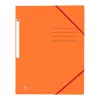 Oxford TOP FILE+ Elasticated Folder A4 Orange - Office Stationery