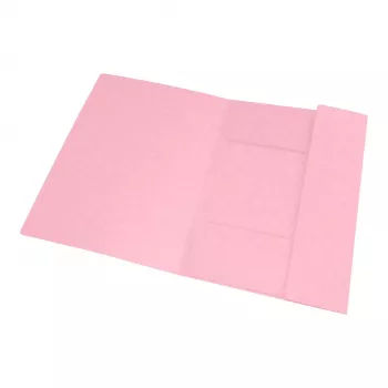 Oxford TOP FILE+ mapa s gumicom A4 3 preklopa pastelno ružičasta 400116353