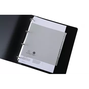 Exacompta indeksni razdjelnici poluformat A-Z sivi 20 jezičaka 1 set