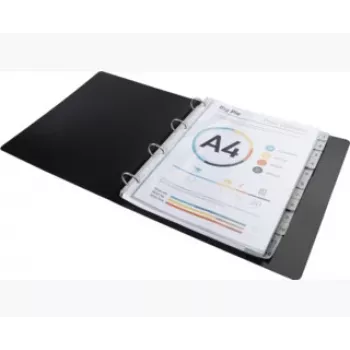 Exacompta 2912E registrator s polugom A4 - sivi - polipropilen (PP) - hrbat 80 mm - Forever Young