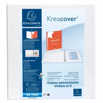Exacompta prezentacijski registrator A4 Maxi bijeli 2 D-prsten 8700232
