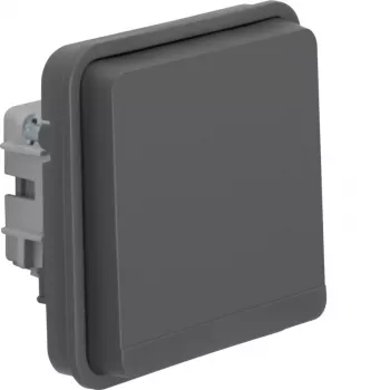 Hager WNA140 SCHUKO utičnica s poklopcem, IP55, siva, serija W.1