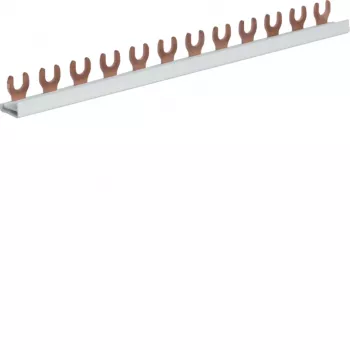 Hager KDN163A fazna sabirnica 1-polna, viljuškasti priključak 10 mm², 63 A, 12 modula