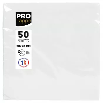 PROnappe papirnate salvete bijele 2-slojne 20 x 20 cm 50 komada