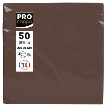 PROnappe salvete smeđe 2-slojne 20,0 x 20,0 cm 50 komada