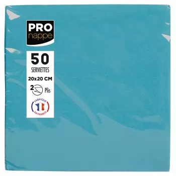 PROnappe salvete tirkizne 2-slojne 20,0 x 20,0 cm 50 komada