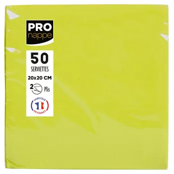 PROnappe salvete kivi zelene 2-slojne 20,0 x 20,0 cm 50 komada