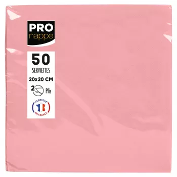 PROnappe ružičaste 2-slojne papirnate salvete 20 x 20 cm 50 komada