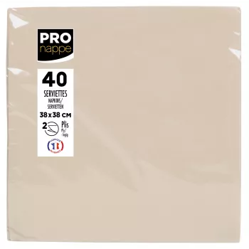 PROnappe salvete krem 2-slojne 19,0 x 19,0 cm 40 komada