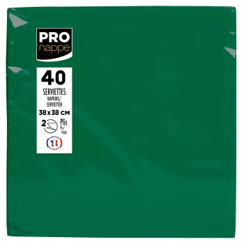 PROnappe salvete borove zelene 2-slojne 19,0 x 19,0 cm 40 komada