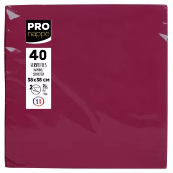 PROnappe salvete bordo 2-slojne 19,0 x 19,0 cm 40 komada