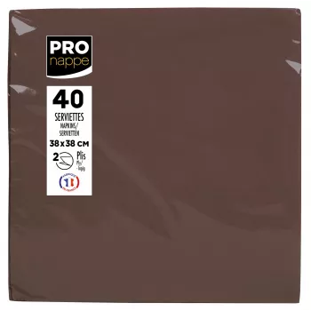 PROnappe salvete smeđe 2-slojne 19,0 x 19,0 cm 40 komada