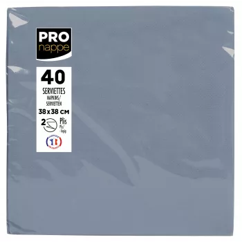 PROnappe papirnate salvete sive 2-slojne 19,0 x 19,0 cm pakiranje 40 komada