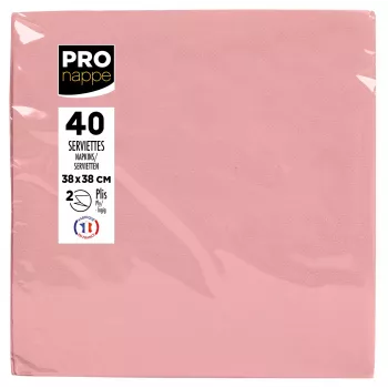 PROnappe papirnate salvete roza 2-slojne 19,0 x 19,0 cm 40 komada