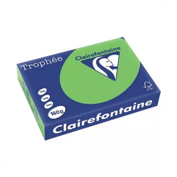 Clairefontaine Trophee Intensiv A4 papir u boji za kopiranje 160 g/m², 250 listova, intenzivno svijetlozelena