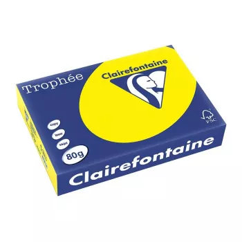 Clairefontaine Trophee Intensiv papir za kopiranje A4 80g 500 listova kanarinac žuta