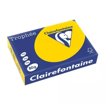 Clairefontaine Trophee Pastel papir za kopiranje A4 80 g/m² 500 listova zlatno žuta