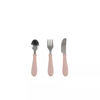 Beaba set pribora za jelo od nehrđajućeg čelika 12m+ Cotton Candy