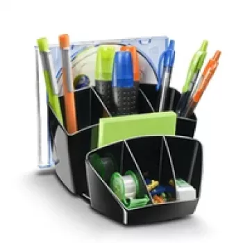 CEP Office Solution držač za olovke Ice Black, crno-prozirni