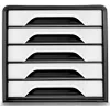 CEP Office Solution Smoove ladica crna/bijela A4 s 5 ladica