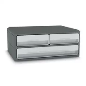 CEP Office Solution MoovUp ladica svijetlosiva DIN A4 vodoravno A5 vodoravno 3 ladice