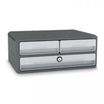 CEP Office Solution MoovUp ladica sa bravom svijetlosiva DIN A4 vodoravno DIN A5 vodoravno 3 ladice