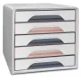 CEP Office Solution Smoove Mineral kutija s ladicama 5 ladica puder roza polistiren