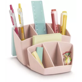 CEP Office Solution organizator za radni stol Mineral 8 pretinaca puder roza polistiren pravokutni 143 x 158 mm